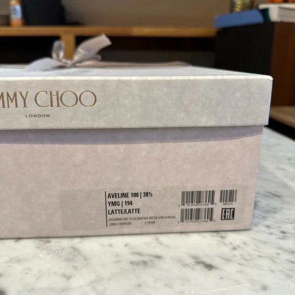 JIMMY CHOO Aveline 1000 Latte 38.5 - Picture 16 of 16